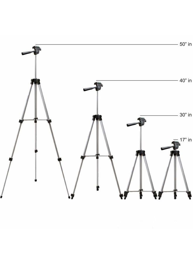 Acuvar 50" Smartphone/Camera Tripod Fits All Smartphones iPhone 12 Max, 11 Pro Max, 11 Pro, 11, Xs, Max, Xr, X 8, 8+, 7, 7 Plus, Android Note 10 (Universal Mount + Remote) - Image 5