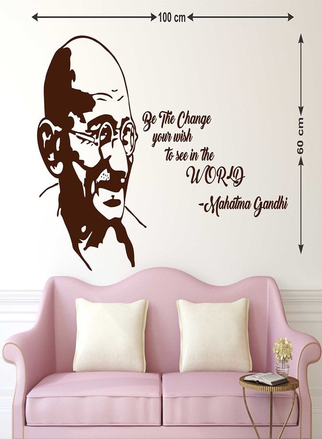 Wallstick Mahatma Gandhi wallstickers (Vinyl 100 cm x 60 cm) - Image 2