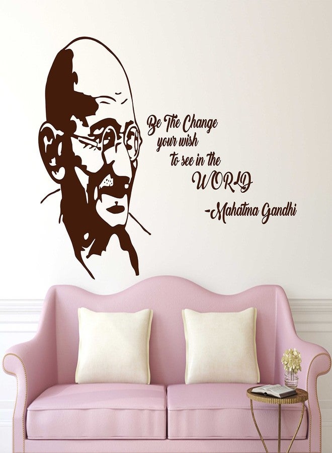 Wallstick Mahatma Gandhi wallstickers (Vinyl 100 cm x 60 cm) - Image 1