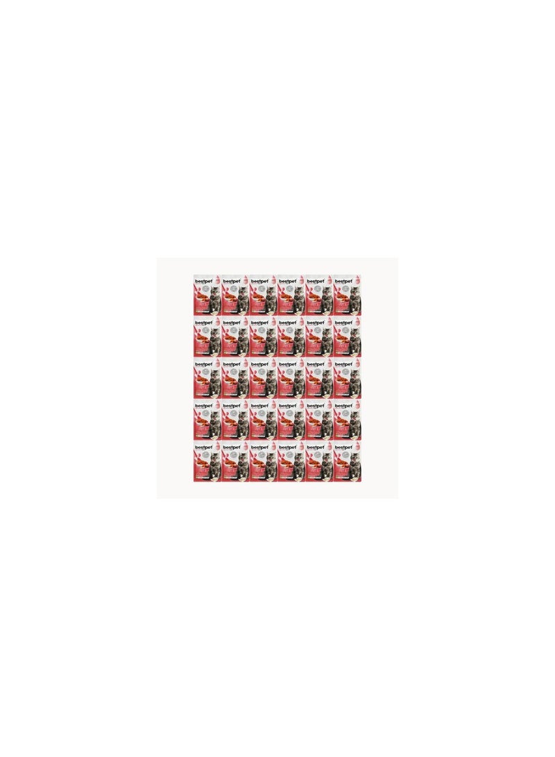 بيست بت بست بت طعام رطب للقطط المعقمة بنكهة السلمون عرض 72 × 85 جم