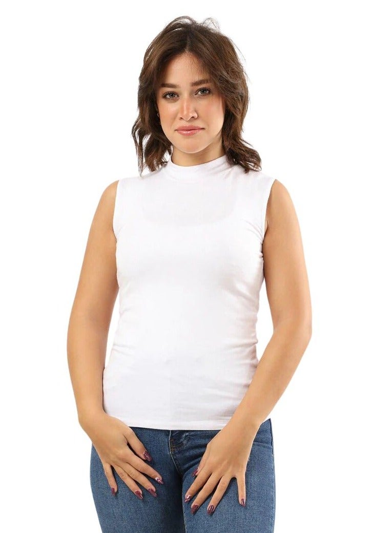 Karma Karma® Women Cut Top High Neck" Bundle of 2 Tops (Black &White)  - Image 2