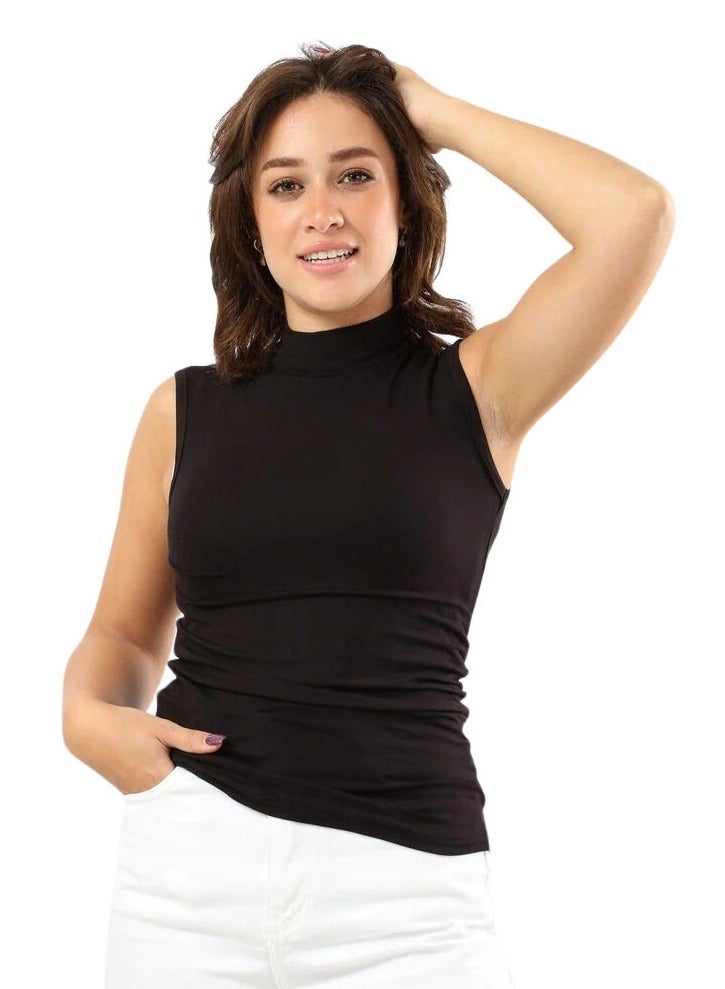 Karma Karma® Women Cut Top High Neck" Bundle of 2 Tops (Black &White)  - Image 5