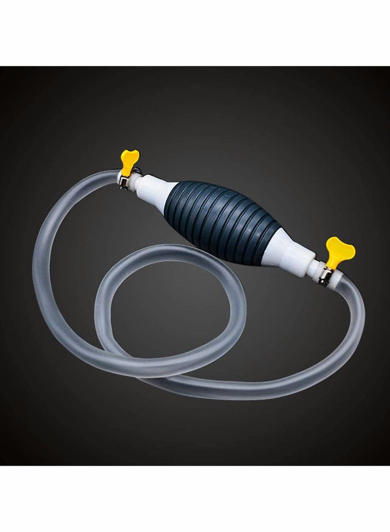 SOLARAE Car Fuel Transfer Pump, Portable Manual Car Fuel Transfer Pump, Gasoline Siphon Hose Siphon Hand Pump for Gasoline Oil Water, Transfer Siphon Pump - Image 3