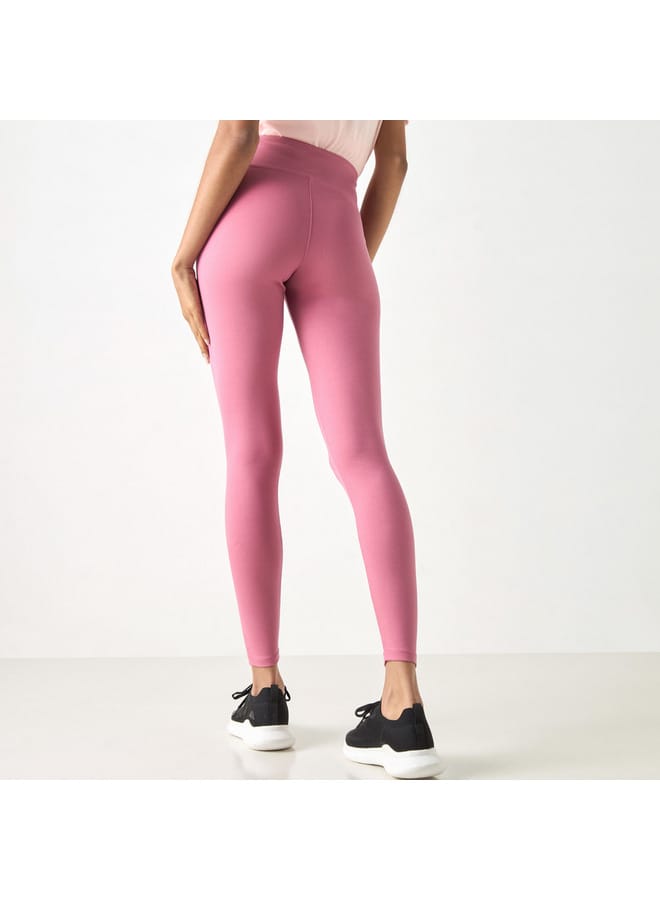 Kappa Kappa Logo Print Leggings with Elasticated Waistband  - Image 3
