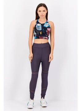 Adidas Women Floral Print Lightly Padded Traning  Sports Bra, Multicolor  - Image 3