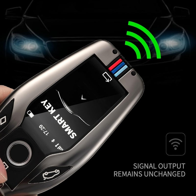 Bradegeve غطاء حافظة مفتاح ذكي، سلسلة مفاتيح، غطاء معدني متوافق مع BMW - Image 3