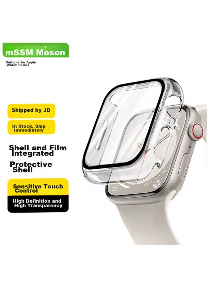 Compatible Apple Watch Protective Case, All-In Protective Cover For Apple Iwatch S10/9/8/7/Se, Full Protection, Shockproof, Scratch-Resistant [Transparent] S10·46Mm