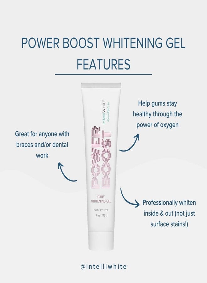 جل تبييض الأسنان اليومي IntelliWHiTE Power Boost - جل تبييض أسنان بتركيز 5% من بيروكسيد الهيدروجين، بدرجة طبية، يُضاف ببساطة إلى معجون الأسنان، آمن على الأسنان الحساسة، آمن على مينا الأسنان، للعناية باللثة، يكفي لمدة 4 أشهر - Image 5
