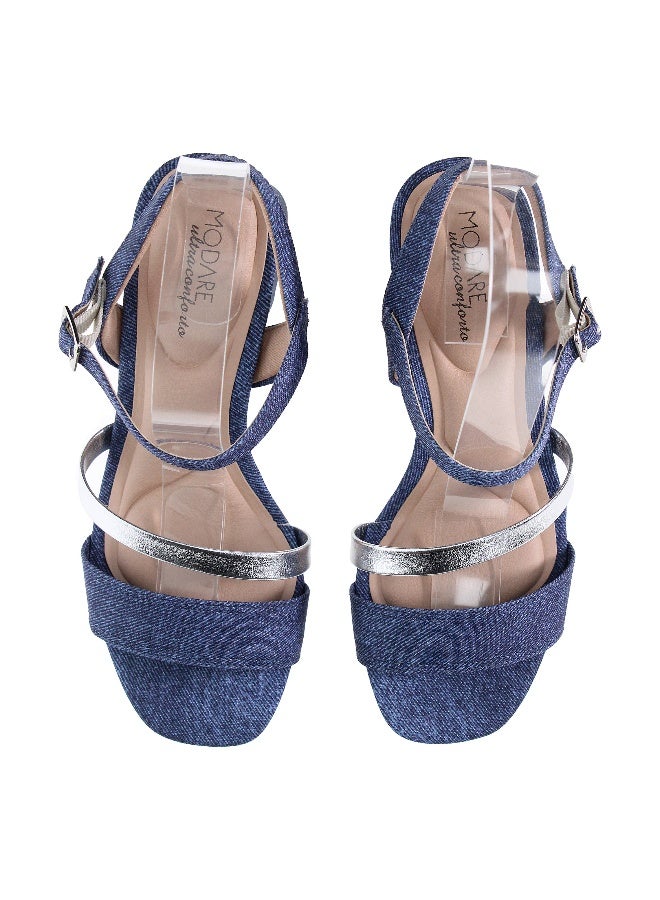 MODARE Mid Heels Sandals for Women – Sling Back Heel Sandals for Girls with Ankle Strap - Image 4