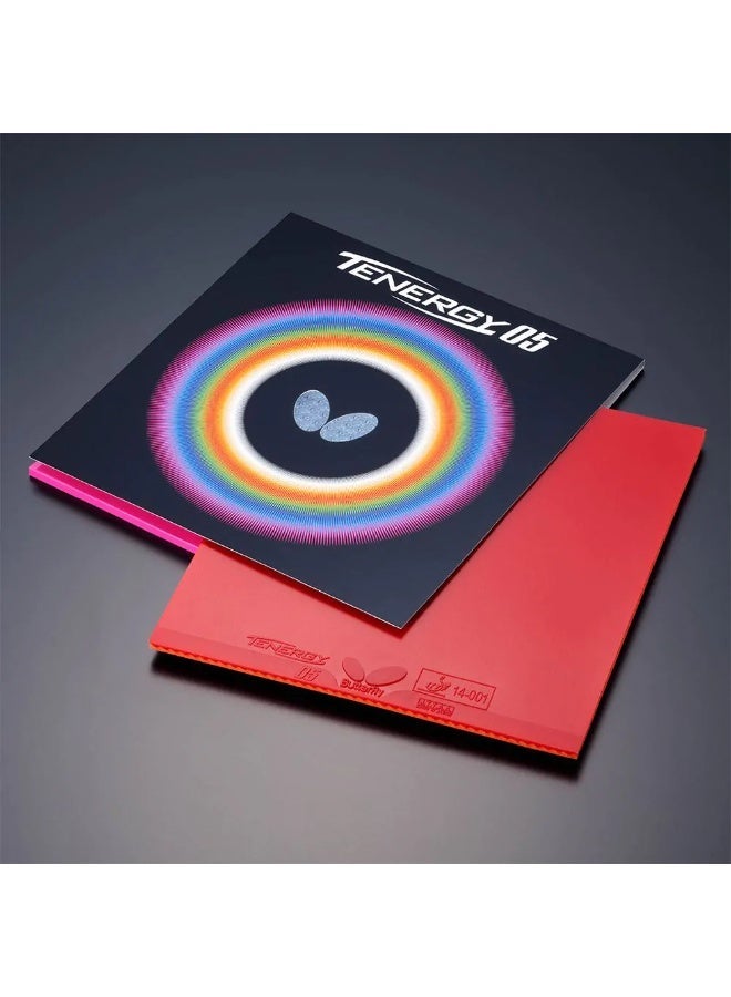 Butterfly Tenergy 05 Table Tennis Rubber - Red, 1.7mm - Image 5