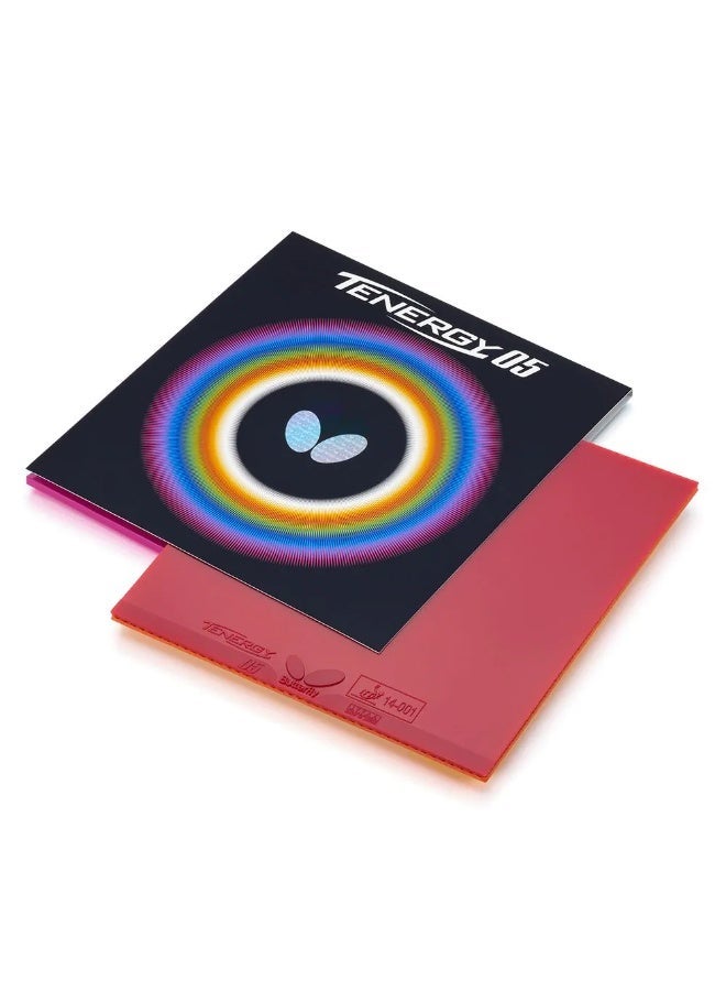 Butterfly Tenergy 05 Table Tennis Rubber - Red, 1.7mm - Image 3