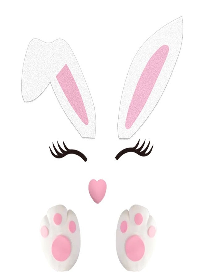 GmakCeder Bunny Cake Topper Rabbit Ears Foots Cake Topper for Bunny Birthday and Easter - Image 4