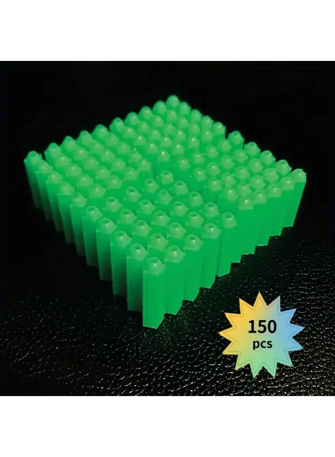 150 قطعة من أنابيب التمديد البلاستيكية الخضراء M8، مرابط حائط متينة مقاومة للاهتراء لديكور المنزل الداخلي والخارجي ومشاريع DIY - Image 1