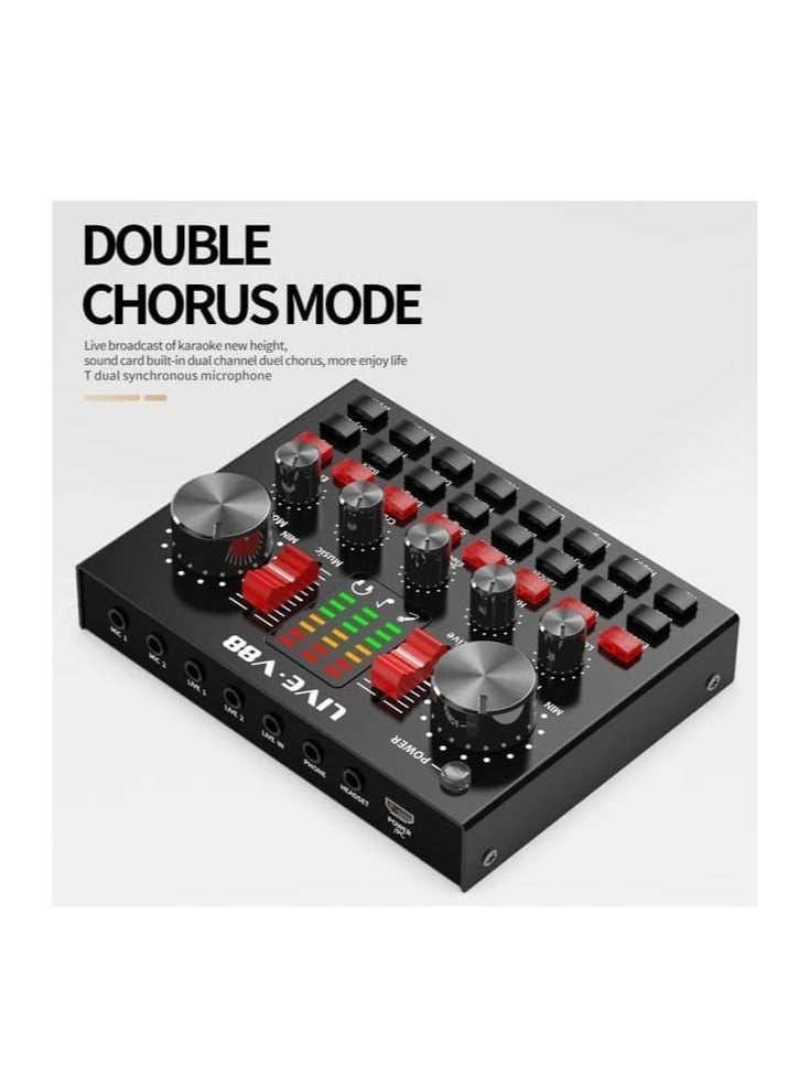 BM800 Professional Mic Condenser Microphone V88 Sound Card Set for Webcast Live Stream - Image 3