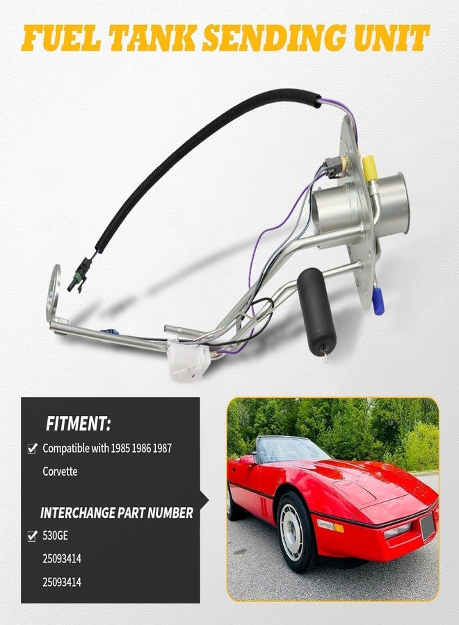 Jecoupoon 25093414 Fuel Tank Sending Unit Module Assembly Compatible with Corvette 1985 1986 1987 530GE - Image 2