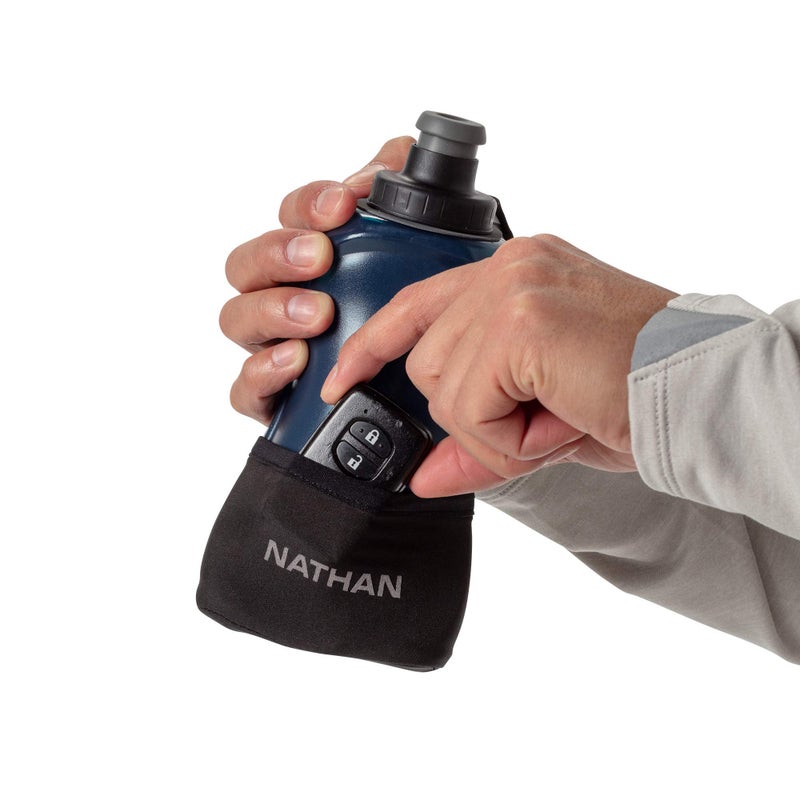 NATHAN Nathan Running Handheld Water Bottle Adjustable No-Grip. Quick Squeeze Lite Hand Strap. 12oz / 18oz / Insulated. Reflective Hydration Water Bottle.  - Image 5