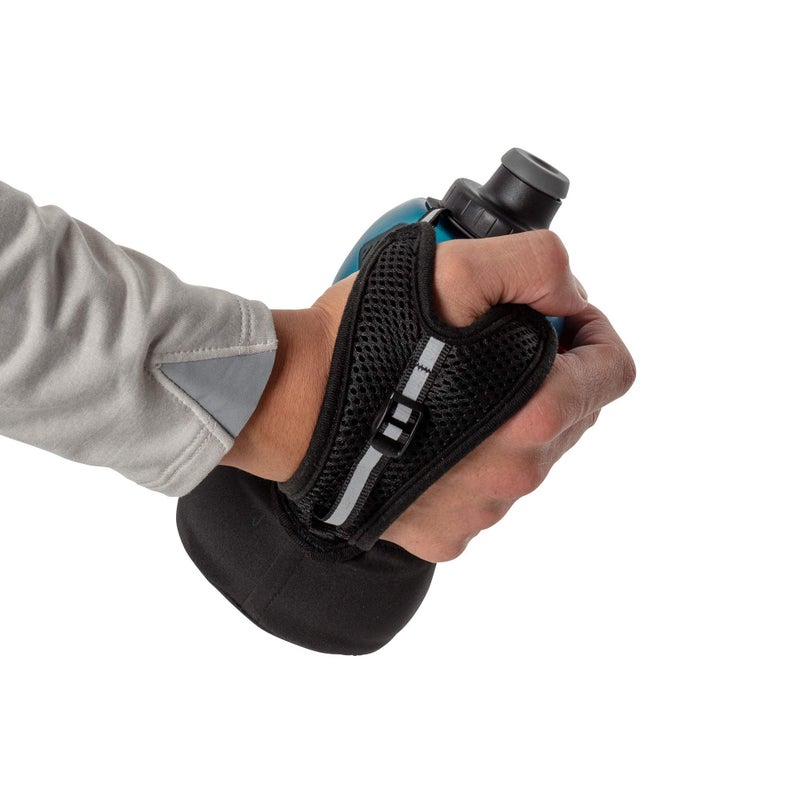 NATHAN Nathan Running Handheld Water Bottle Adjustable No-Grip. Quick Squeeze Lite Hand Strap. 12oz / 18oz / Insulated. Reflective Hydration Water Bottle.  - Image 3