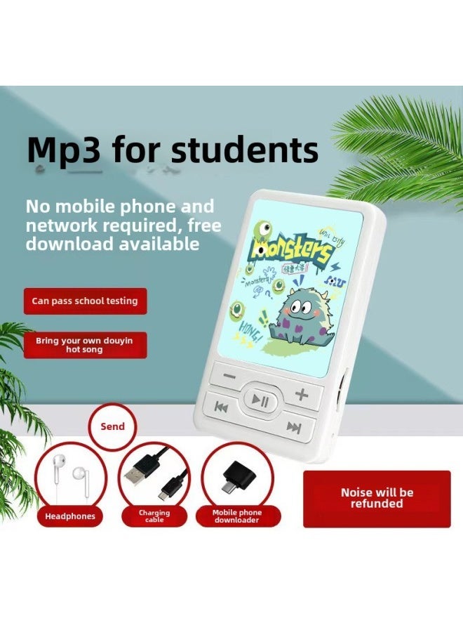 Can Be Put Out For Students To Listen To Songs Artifact Mp3 Walkman Cartoon Mini Portable Music Player-Body Color:Astronaut-Memory Capacity:External Mp3 + Full Set Of Accessories + 128g Memory Card - Image 2