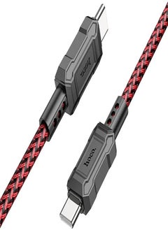 Hoco X94 - Leader, Charging And Data Transmission Cable, Type-C To Type-C (1M - 60W - 3A) Compatible With Samsung Huawei Xiaomi Oppo - Red