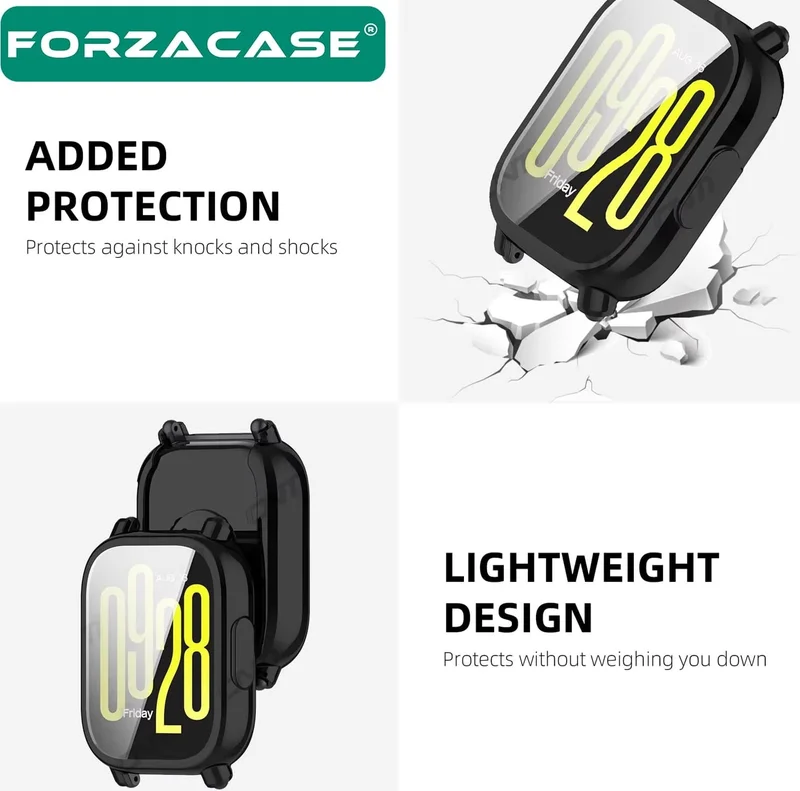 Forzacase Compatible with Xiaomi Redmi Watch 5 Active Front Cover Screen Protection Silicone Case - FC010