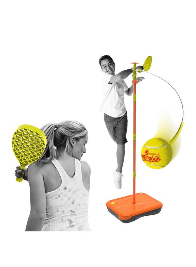 Swingball Tournament - Tether Tennis Game with up to 4 Feet Adjustable Height Pole, Foam Ball, Indoor & Outdoor All Surface Base, Carrying Case, Ages 4+ - Image 1