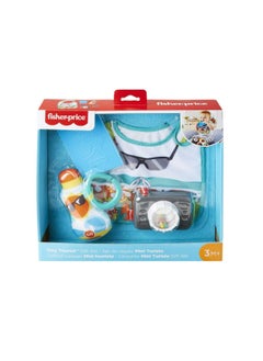 Fisher-Price Fisher-Price Gift Set, 4 travel-themed baby toys for takealong play, Fisher-Price Tiny Tourist  - Image 1