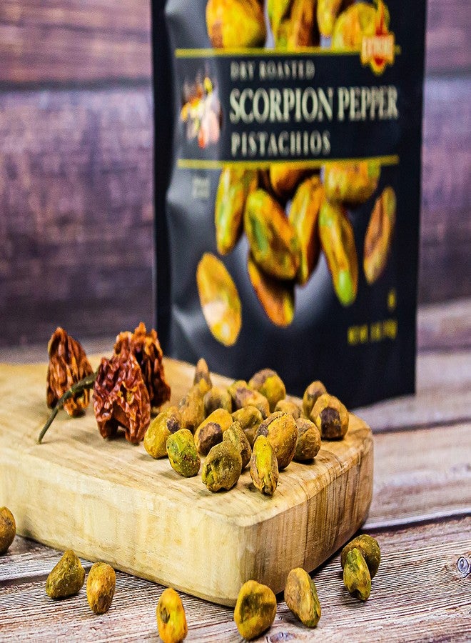 Setton Farms Pistachios, Scorpion Pepper Extreme Flavor, Naturally Seasoned, Dry Roasted No Shell, Non-GMO Project Verified, Gluten Free, Vegan, Kosher, 5 Oz - Image 4