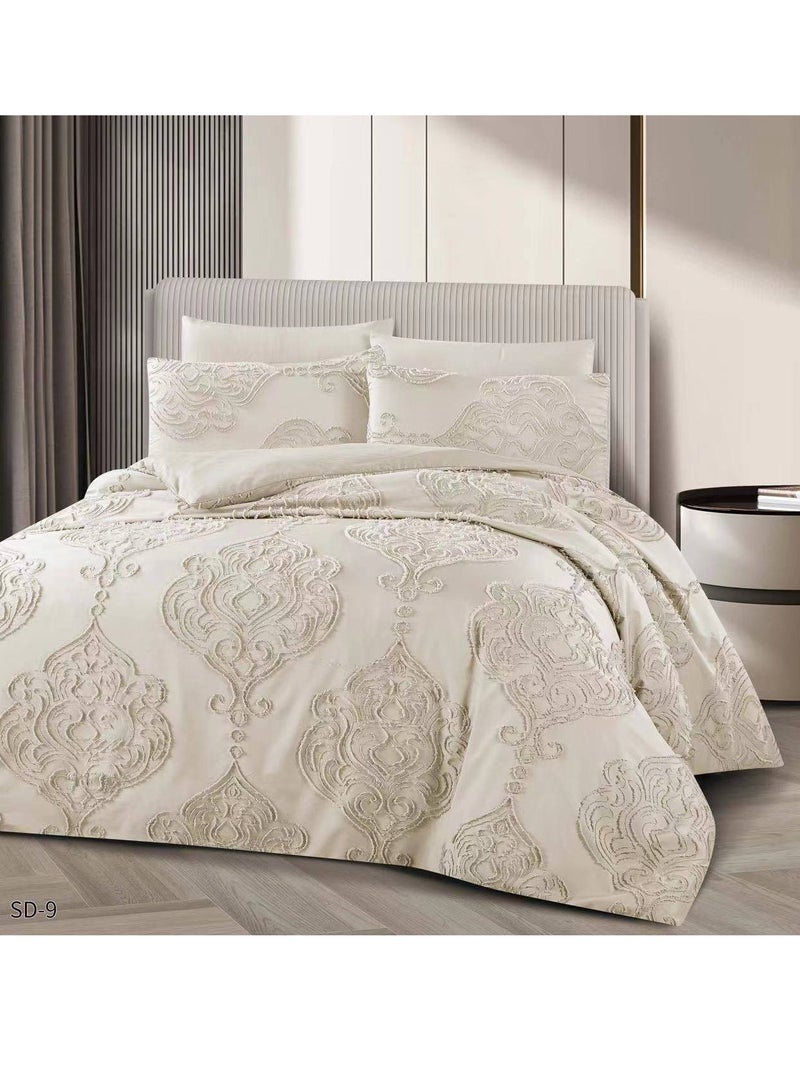 الفاخرة روز التطريز القطن لحاف مجموعة غطاء الفراش النمط الكوري الأميرة بلون المفرش غطاء سرير أكياسها