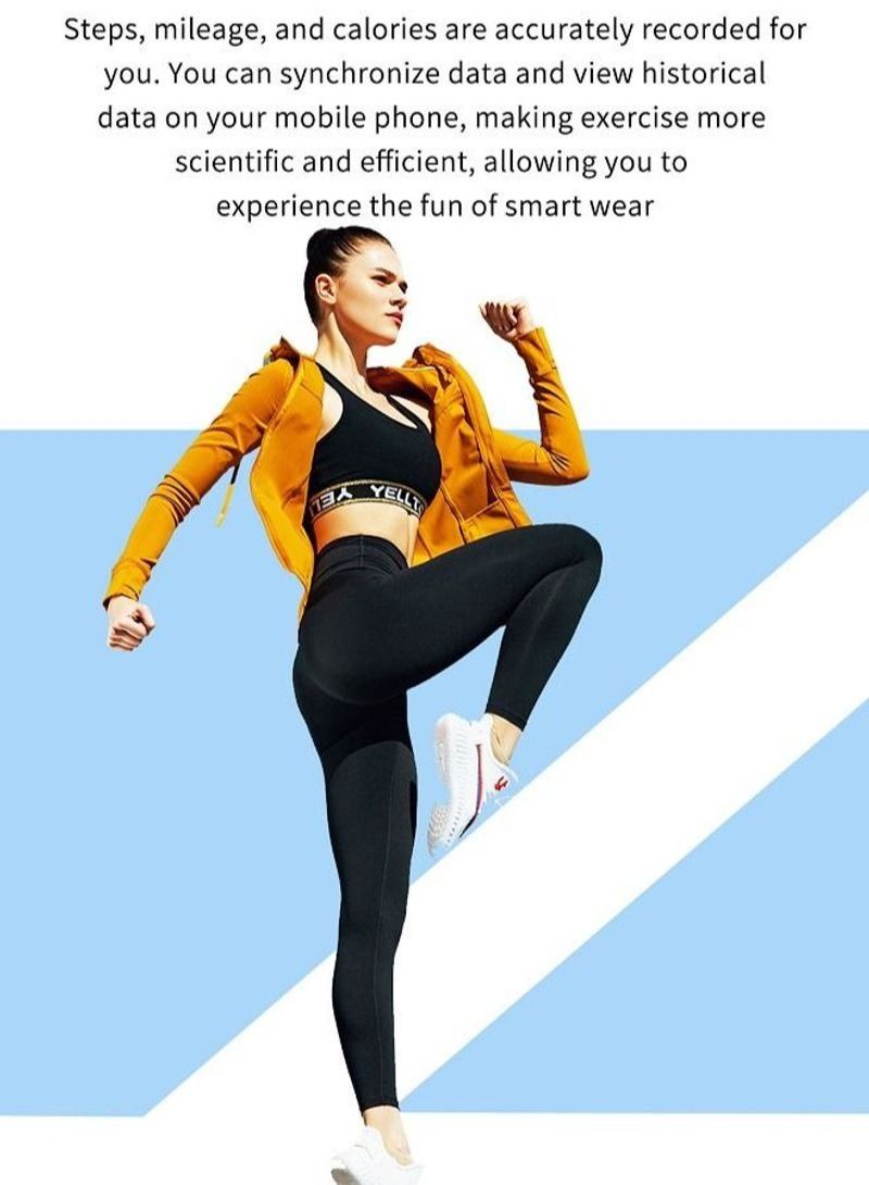 NIBEMINENT IP67 Waterproof Smartwatch Fitness Tracker Yellow - Image 5