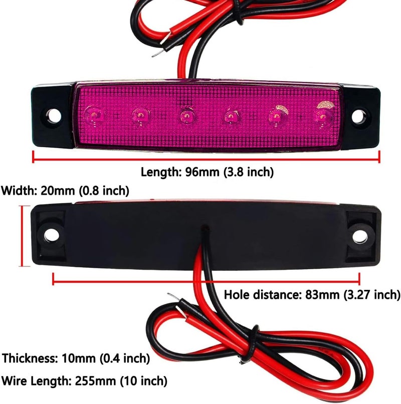 KEING 10 Pack LED Rock Strip Lights Waterproof Exterior Interior Lights Car Underglow Wheel Fender Well Lighting Kits for Golf Cart Jeep Wangler Offroad Truck Ford RV UTV ATV RZR Snowmobile (Purple) - Image 5