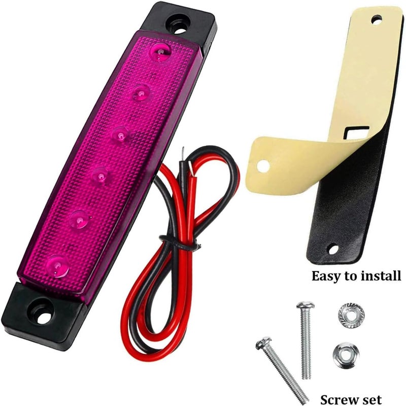 KEING 10 Pack LED Rock Strip Lights Waterproof Exterior Interior Lights Car Underglow Wheel Fender Well Lighting Kits for Golf Cart Jeep Wangler Offroad Truck Ford RV UTV ATV RZR Snowmobile (Purple) - Image 4