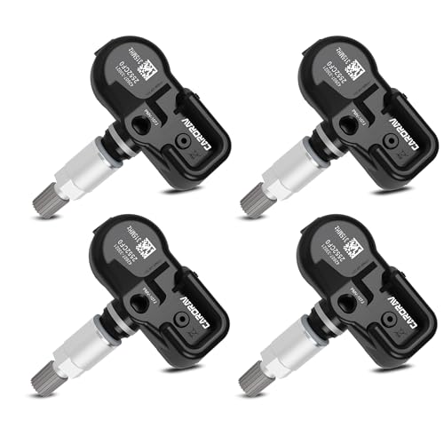 CARORAV TPMS Sensor for Toyota, Tire Pressure Monitoring System Sensor fit for Toyota RAV4 Highlander Camry Corolla - Lexus ES GS LS LX Replaces 42607-33021 PMV-107J 4-Pack - Image 1
