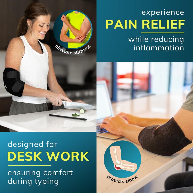 BraceAbility Bursitis Elbow Pad Brace | Compression Arm Sleeve Wrap with Padded Soft Support Cushion for Olecranon Joint Pain, Bursa Protection, Arthritis & Tendonitis Relief (L/XL) - Image 5