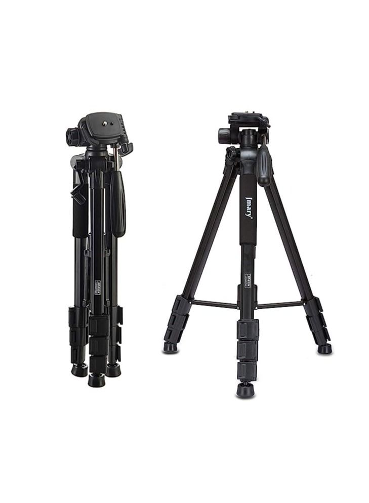 Jmary KP-2234 Professional Aluminium Tripod for All DSLR Cameras (Black) - Image 1