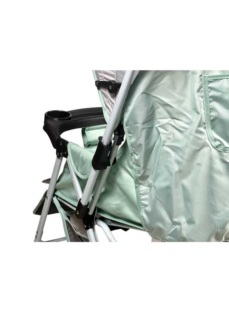 البدر عربة أطفال البدر بمقبض قابل للتعديل، عربة فاخرة للرضع للسفر مع مقعد قابل للعكس، تصميم خفيف قابل للطي، إمالة متعددة الوضعيات، عجلات مزدوجة آمنة مع فرامل، سلة تخزين كبيرة، مظلة شمسية، عربة أنيقة ومريحة بألوان متعددة - Image 4