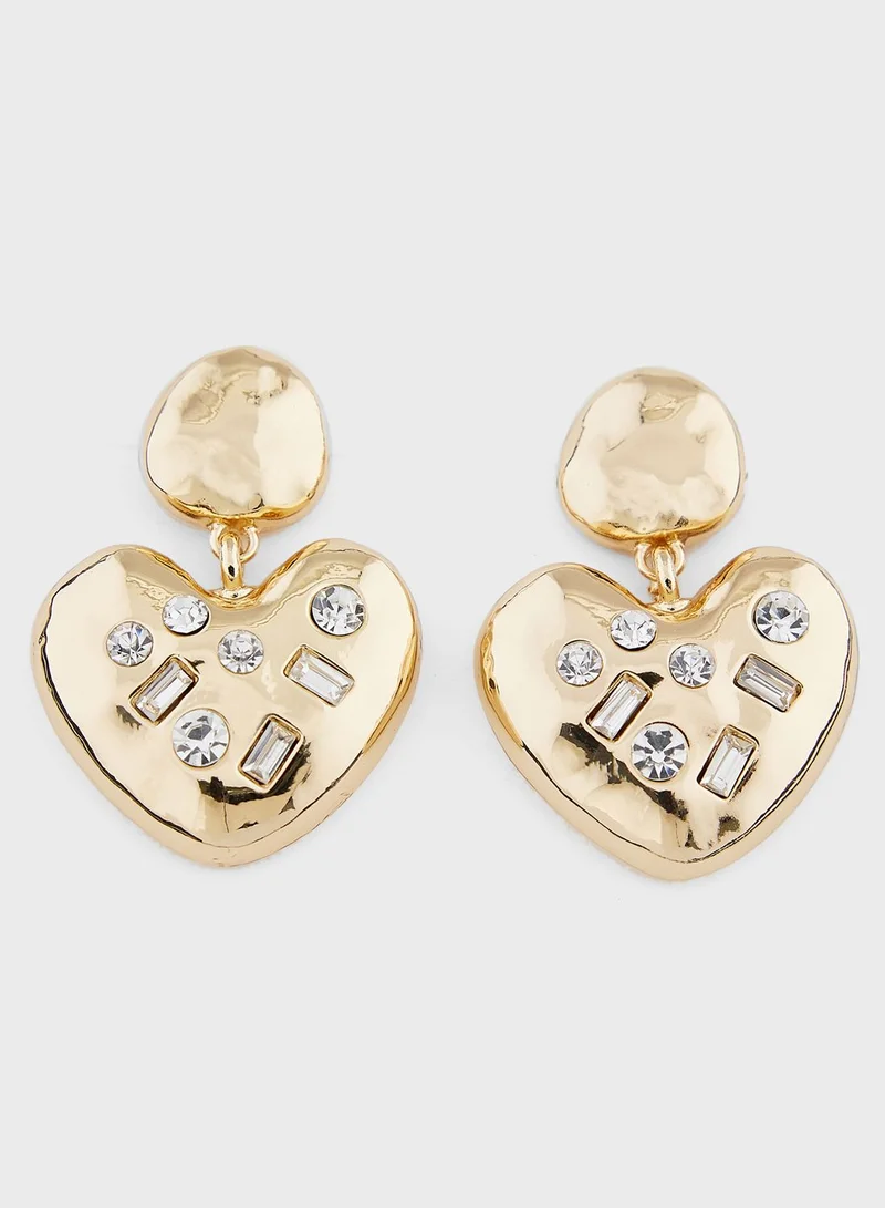 Ginger Heart Pendant Necklace And Earrings Set