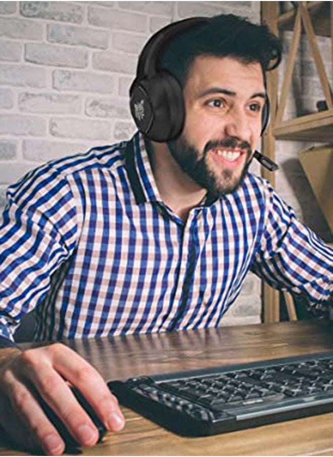K19 سماعة رأس سلكية للألعاب مع ميكروفون لبلاي ستيشن 4 / PS5 / XOne / XSeries / NSwitch / PC
