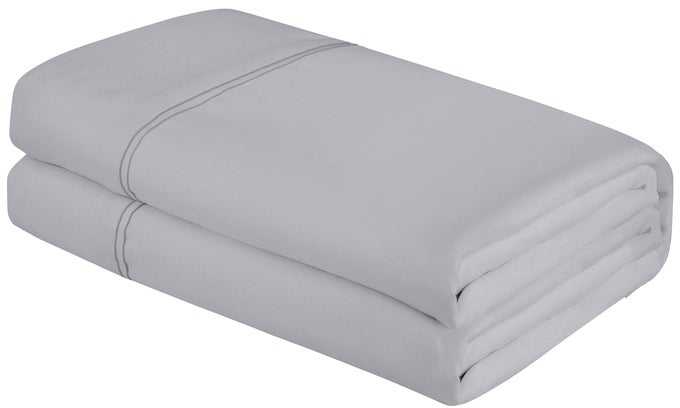 KING FLAT SHEET ULTRA SOFT BRUSHED 1800 MICROFIBER FLAT SHEETS ONLY WRINKLE FREE STAIN RESISTANT HOTEL QUALITY TOP SHEET FOR BED KING SILVER