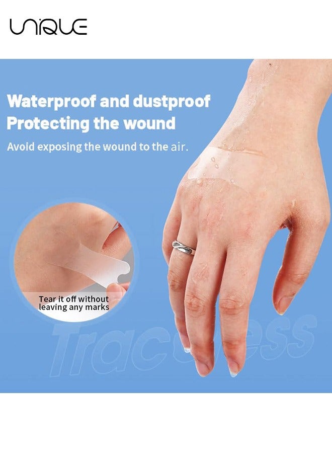 يونيك نفطة الضمادات للقدمين نفطة الوقاية من نفطة منصات للقدمين والأصابع وأصابع القدم، منصات كعب للبثور نفطة وسادة ضمادة، ماء، غير مرئية، أساسيات السفر، الضمادات البدائل (30 ملصقا) - Image 4