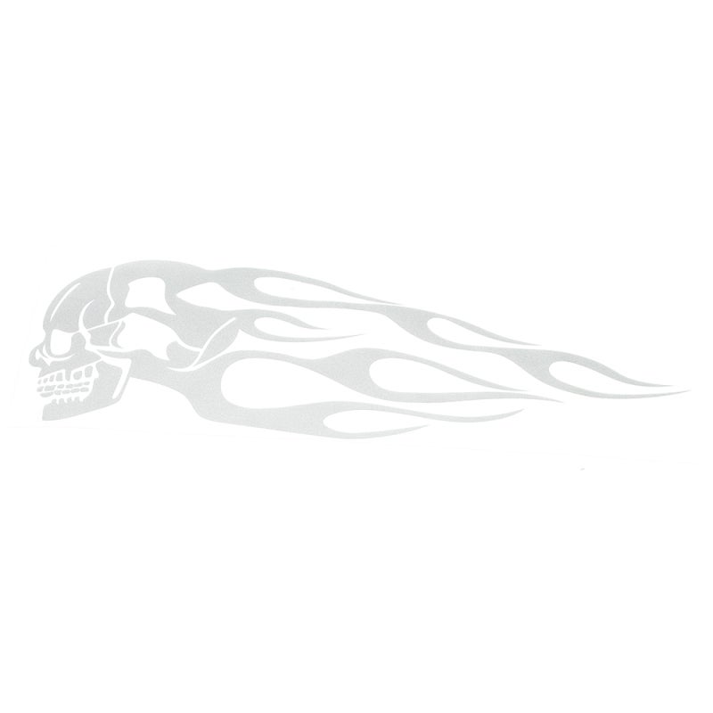 Reflective Motorcycle Decal: White PVC Self Adhesive - Durable Stylish Design Motorcycle Sticker for Motorcycle Vehicle Decoration - Image 3