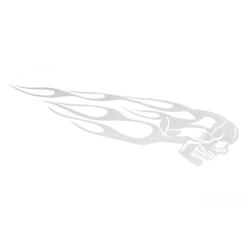 Reflective Motorcycle Decal: White PVC Self Adhesive - Durable Stylish Design Motorcycle Sticker for Motorcycle Vehicle Decoration - Image 4