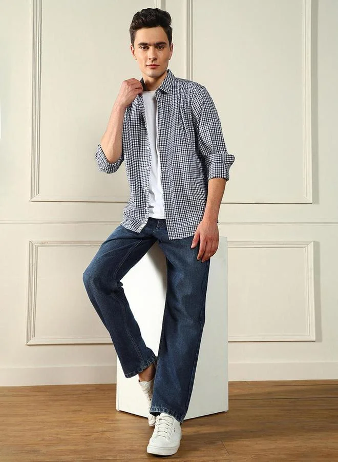 Dennis Lingo Checked Long Sleeves Casual Shirt by Styli