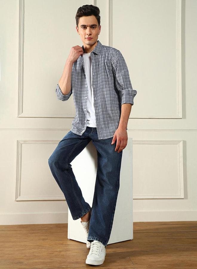 دينيس لينغو قميص كاجوال بأكمام طويلة كاروهات من ستايلي - Image 1