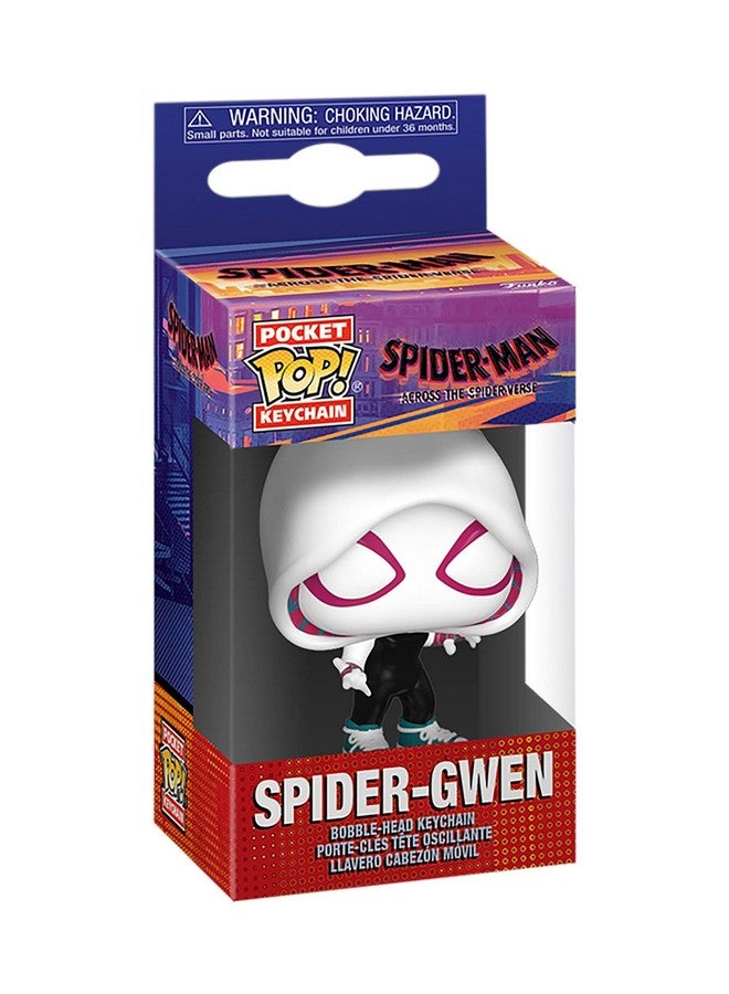 Funko POP! Keychain: Spider-Man: Across the Spider-Verse - Spider-Gwen - Spider-man Novelty Keyring - Collectable Mini Figure - Stocking Filler - Gift Idea - Official Merchandise - Movies Fans - Image 2