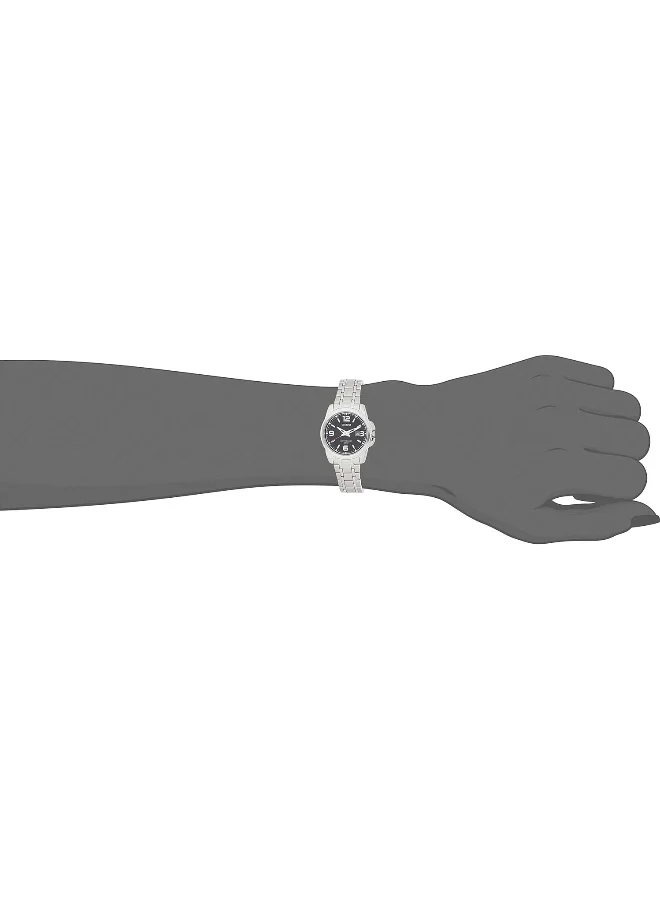 CASIO Women's Casio Women's Watch - LTP-1314D-1AVDF Black Dial, Silver Band