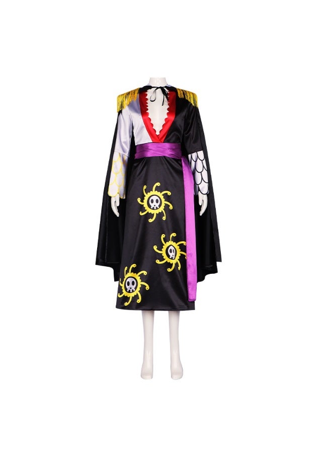 NIBEMINENT One Piece Snake Princess Boa Hancock's black Halloween performance costume - Image 1