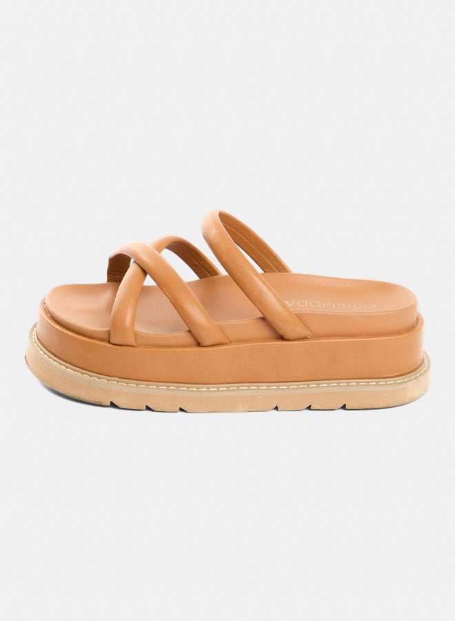 Premoda Women's Slipper Shoes Brown - Image 3