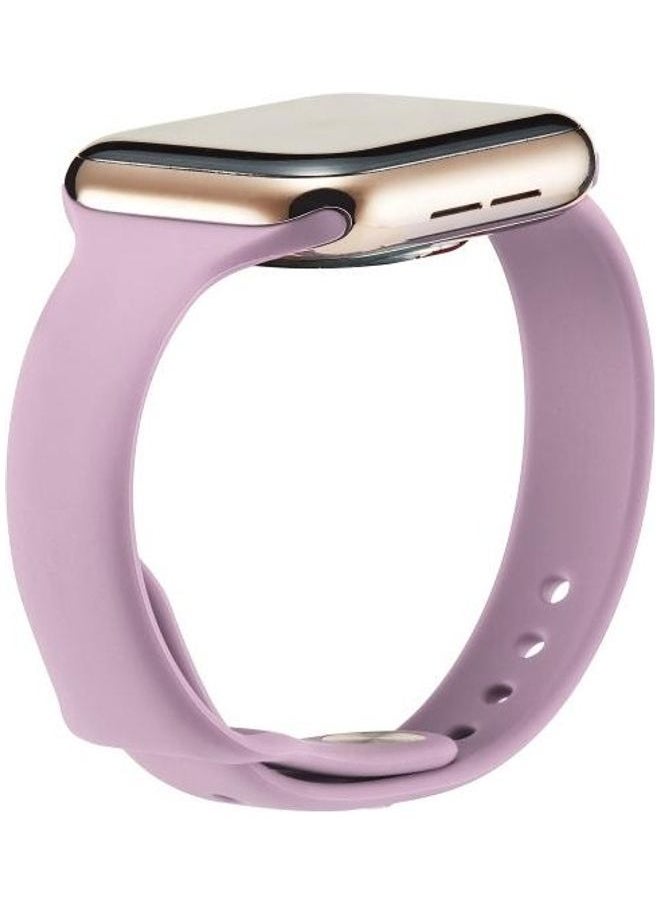 Thin Silicone Replacement Wrist Strap Watchband For Apple Watch 1/2/3/4/5 42-44mm Purple