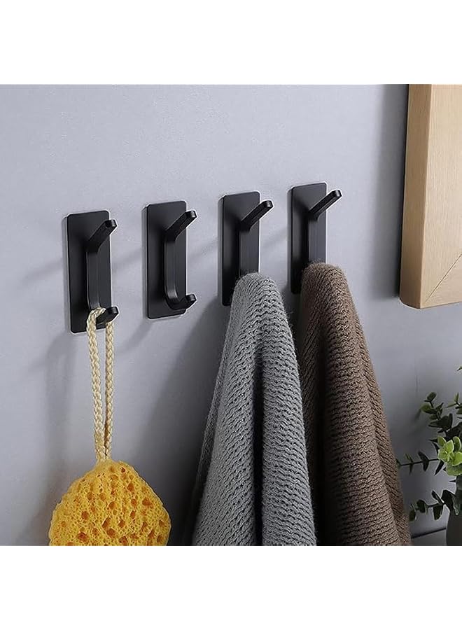 S-TOP 4 Pack Self Adhesive Hooks, Stainless Steel Heavy Duty Hooks for Hanging - Image 4