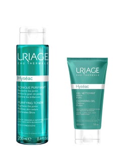 Uriage Hysiac Purifying Toner for Oily Skin, 250 ml + Hyseac Cleansing Gel 150ml  - Image 1